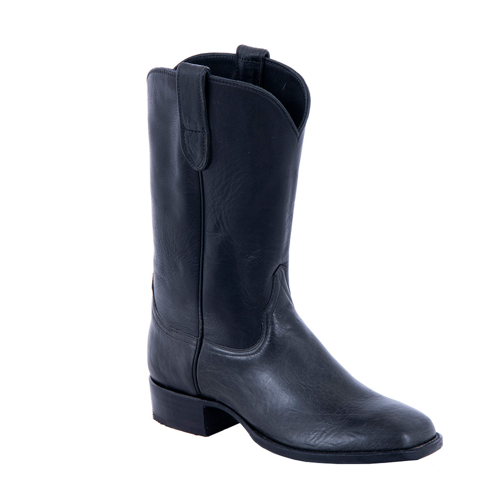 Men's Cowboy Black Bison/Black Analine