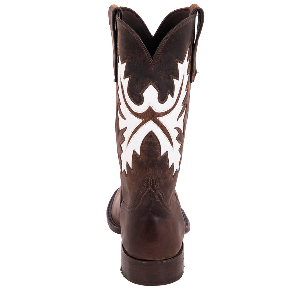 MENS COWBOY 12" CANELLA GOAT W/ WHITE FERN INLAY