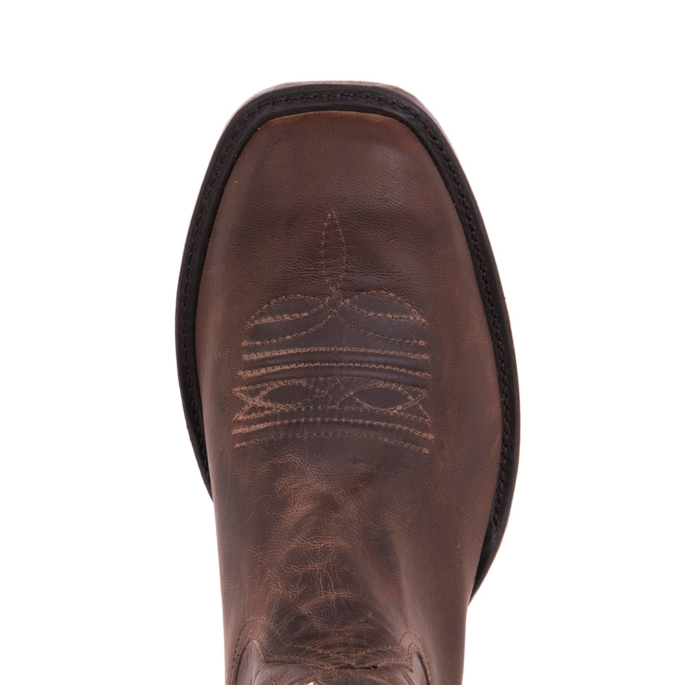 MENS COWBOY 12" CANELLA GOAT W/ WHITE FERN INLAY