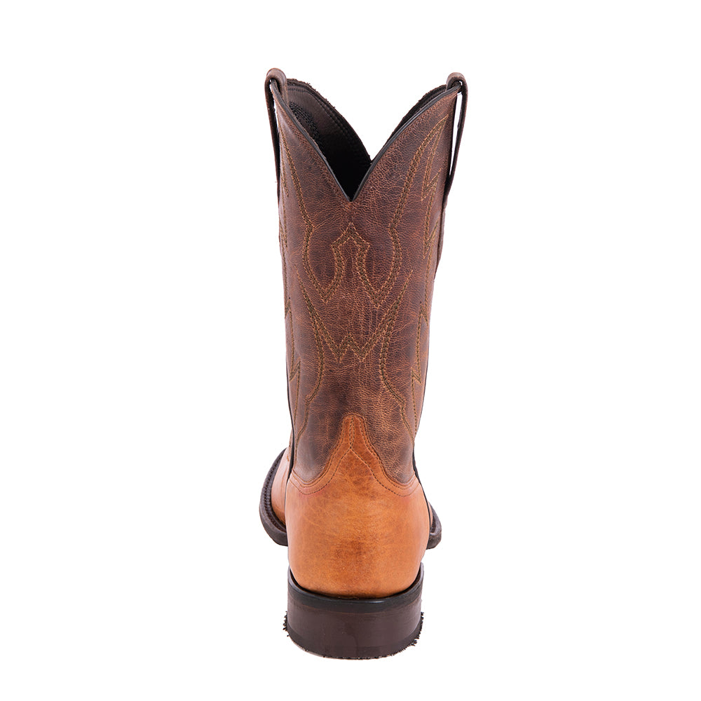 Men's Cowboy 12-2.5 Whiskey Bison/Canella Goat Crown Stitch Toe Bug MV Sole