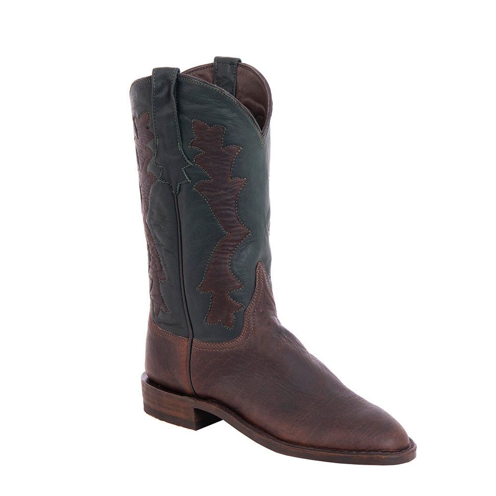 Ladies Cowboy 10-2 Mocha Bison Renissance Green