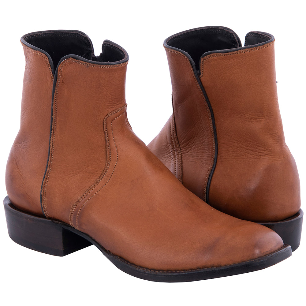 Men's Short British Tan Aniline