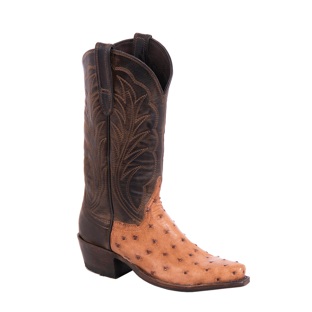 Ladies Cowboy 12-2.5 Brandy FQ Ostrich/Canella Goat Winn Stitch