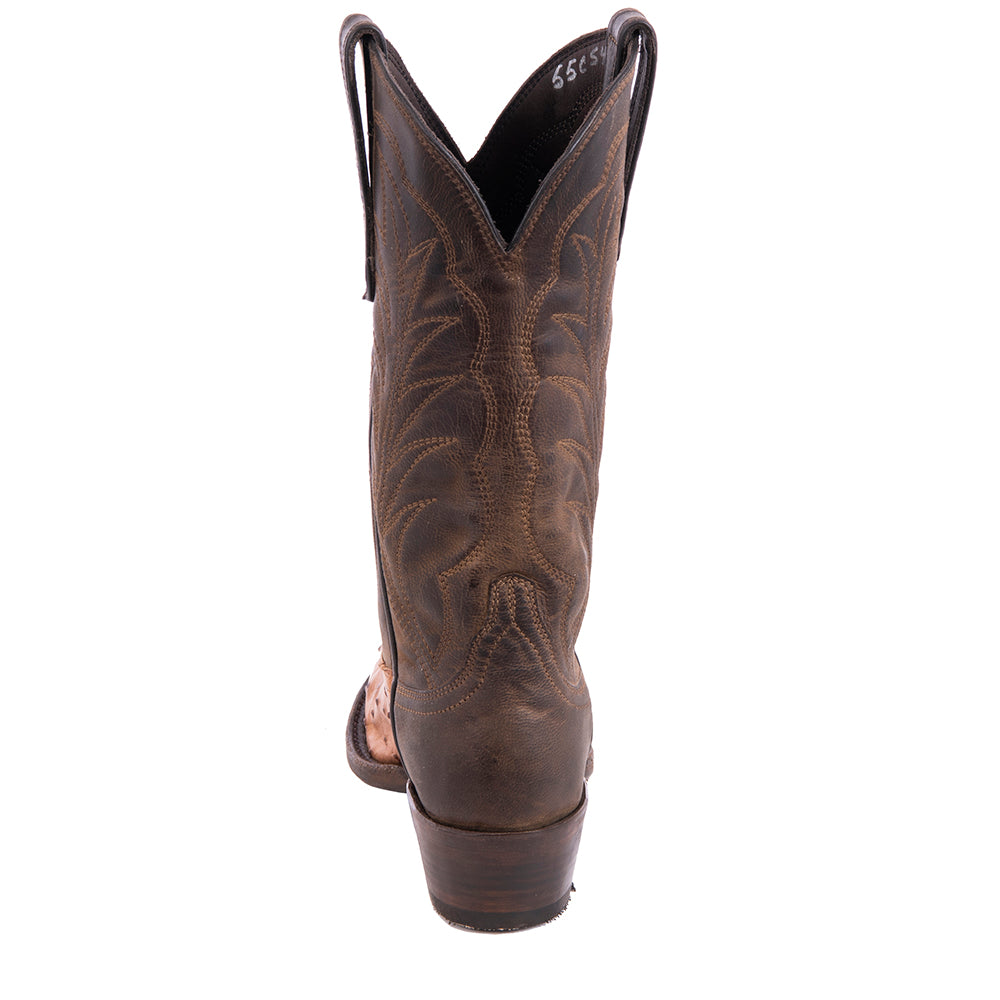 Ladies Cowboy 12-2.5 Brandy FQ Ostrich/Canella Goat Winn Stitch