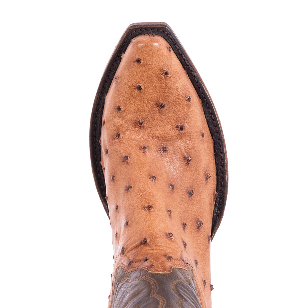 Ladies Cowboy 12-2.5 Brandy FQ Ostrich/Canella Goat Winn Stitch