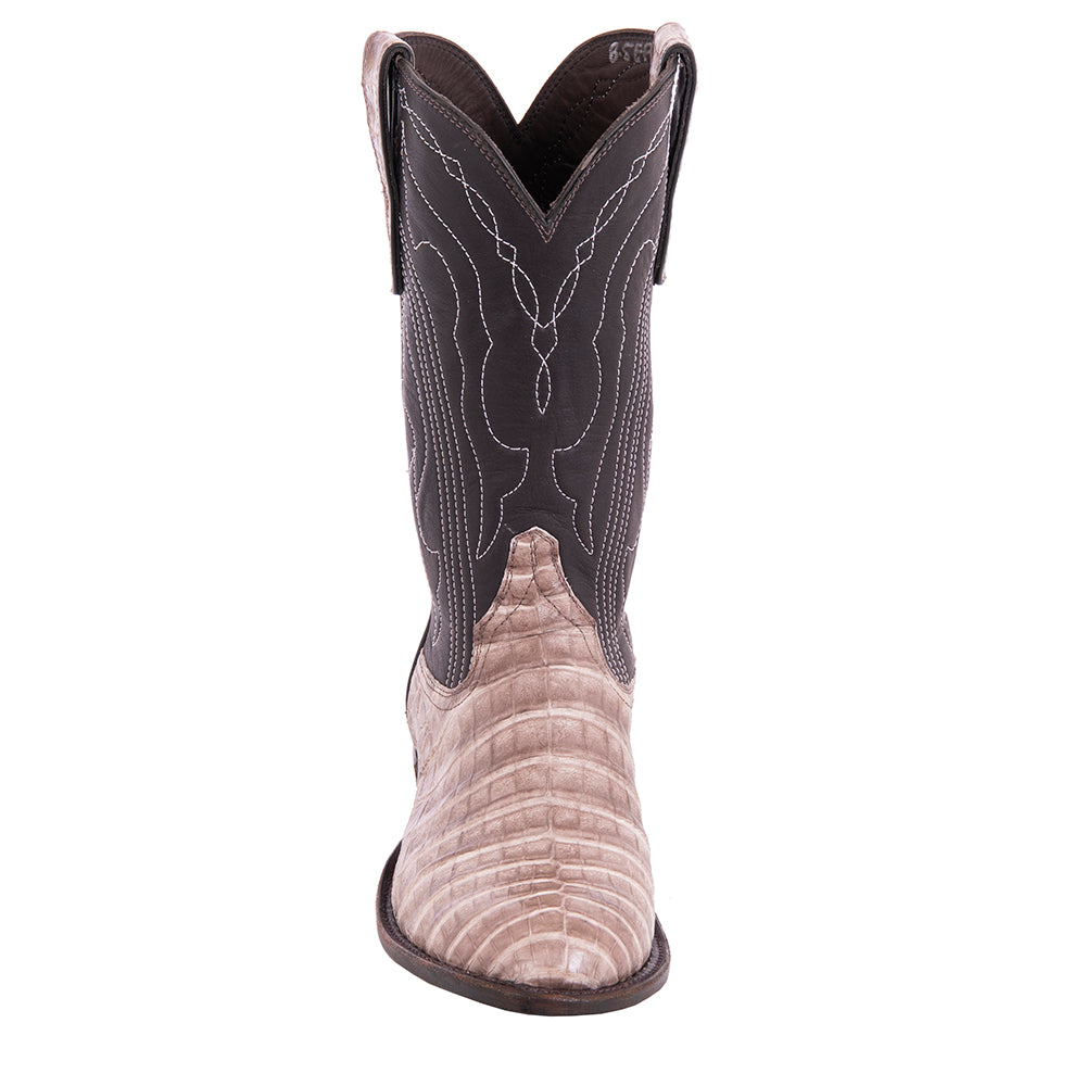 Men's Cowboy 12-2 Natural Caiman/Chocolate Moto