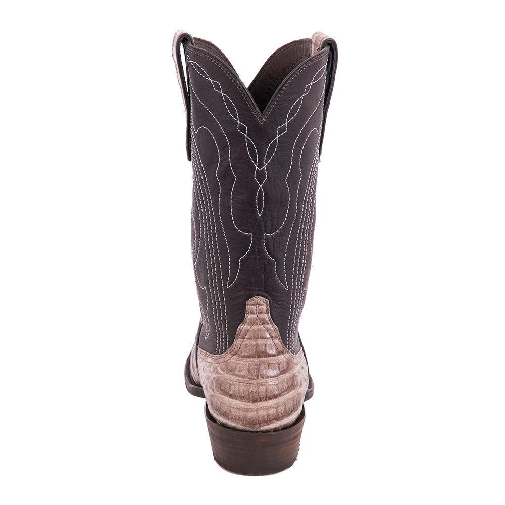 Men's Cowboy 12-2 Natural Caiman/Chocolate Moto