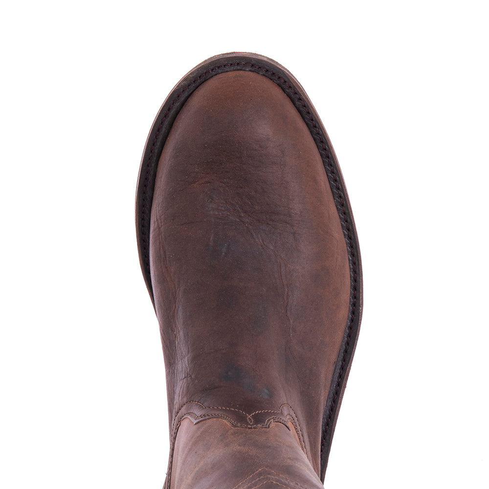 Men's Cowboy 10-1 Mocha Bison/Canella Goat 12-2-Corded