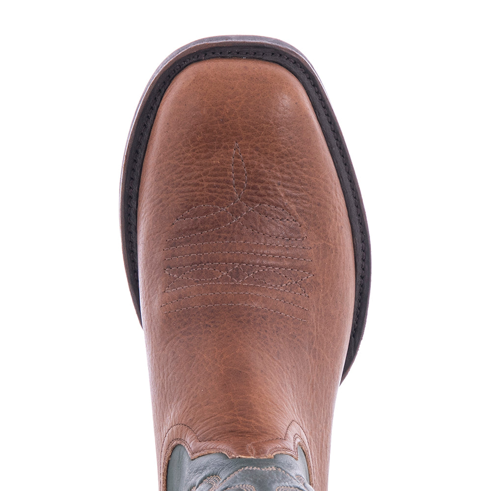 Men's Cowboy 12-2.5 Bourbon Bison/Green Renaisance Crown Sttich MV Sole