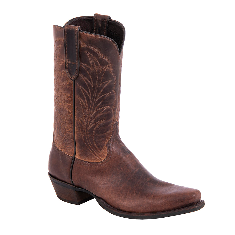 Men's Cowboy 12-2 Mocha Bison Canella Goat Winn Stitch MV Sole