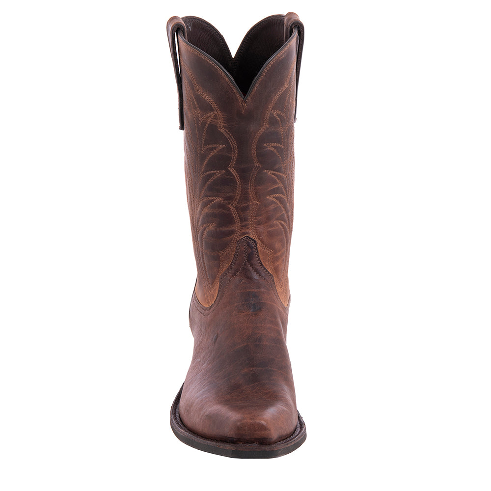 Men's Cowboy 12-2 Mocha Bison Canella Goat Winn Stitch MV Sole