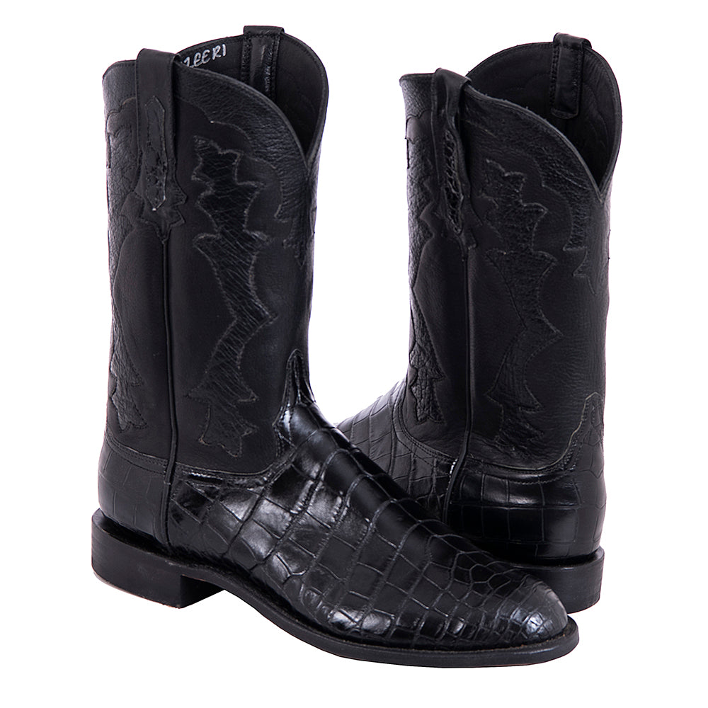 Mens Roper 12-2.5 BK Gloss Am Gator/BK Aniline MV Soles