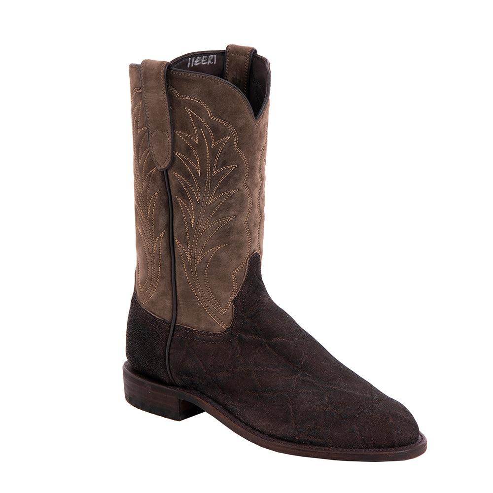 Mens Roper 12-2 Chocolate Elephant/Gunsmoke Boar Winn Stitch