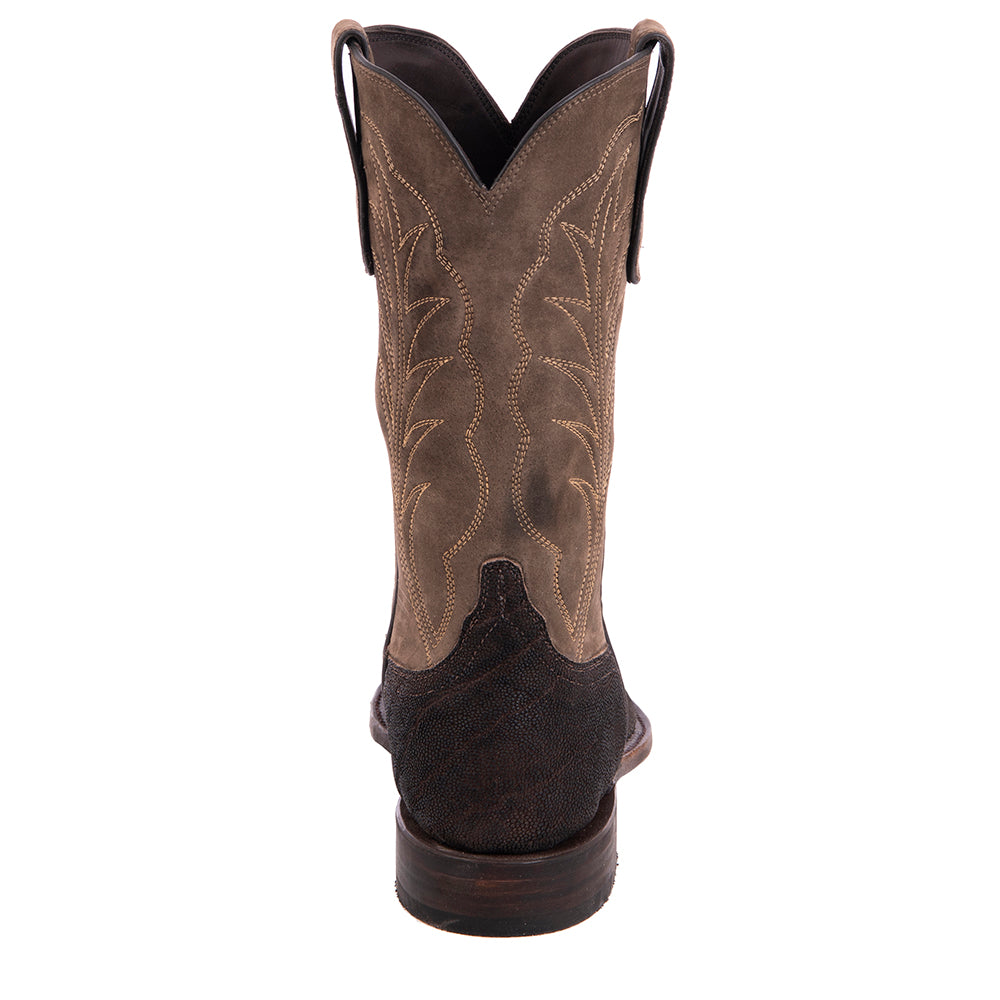 Mens Roper 12-2 Chocolate Elephant/Gunsmoke Boar Winn Stitch