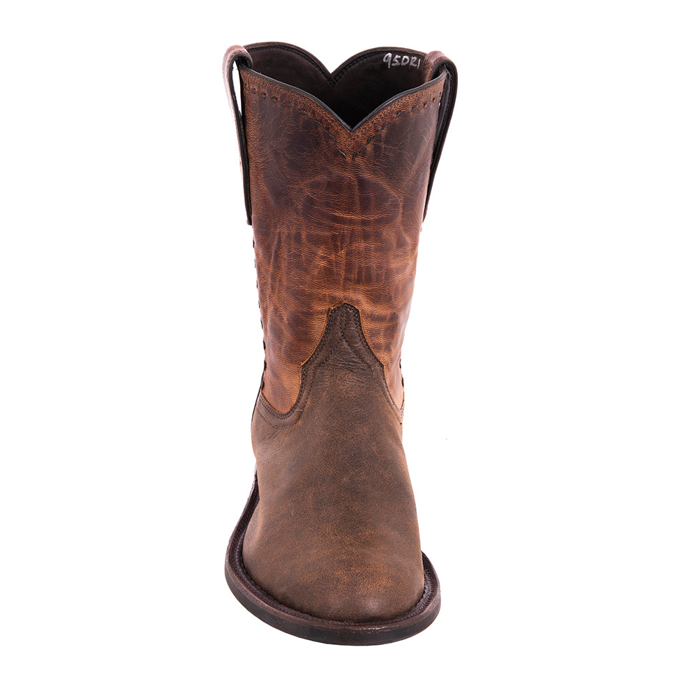 Men's Roper 10-1Brown Bomber/Canella Goat CH Buckstitch MV Sole