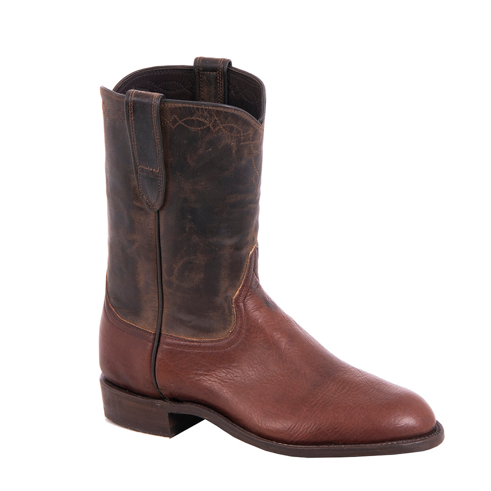 Mens Cowboy 10-1 Mocha Bison/Tobac Goat w/10-1.2 Stitch Pattern