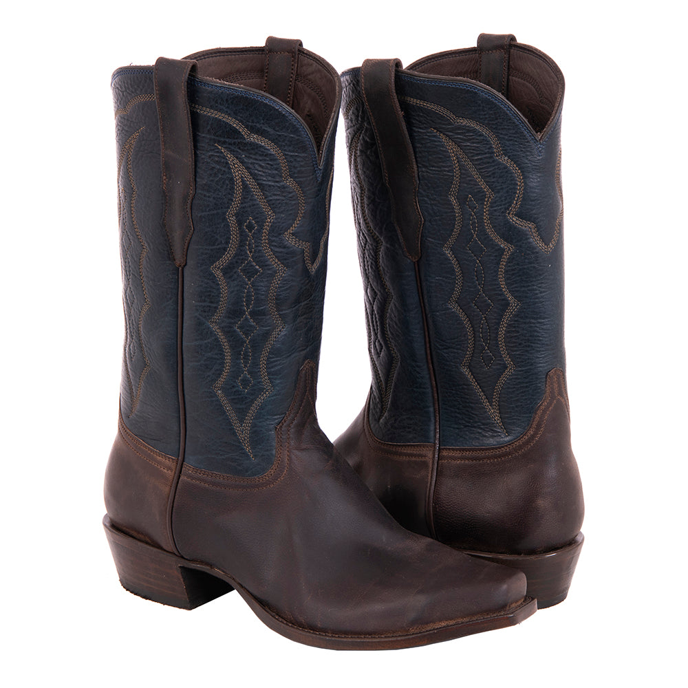 Mens Cowboy 12-2 Canella Goat/Blue Bison w/12-2 FL1 Stitch