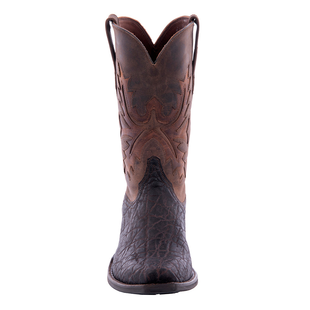 Men's Cowboy 12-2 Nicotine Elephant/Tobac Goat Fern Inlay Mini Vibram