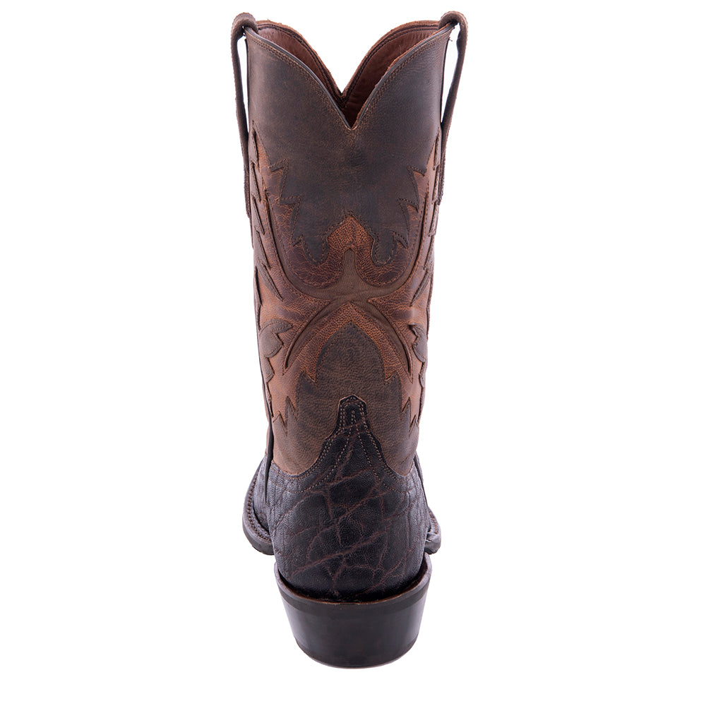 Men's Cowboy 12-2 Nicotine Elephant/Tobac Goat Fern Inlay Mini Vibram