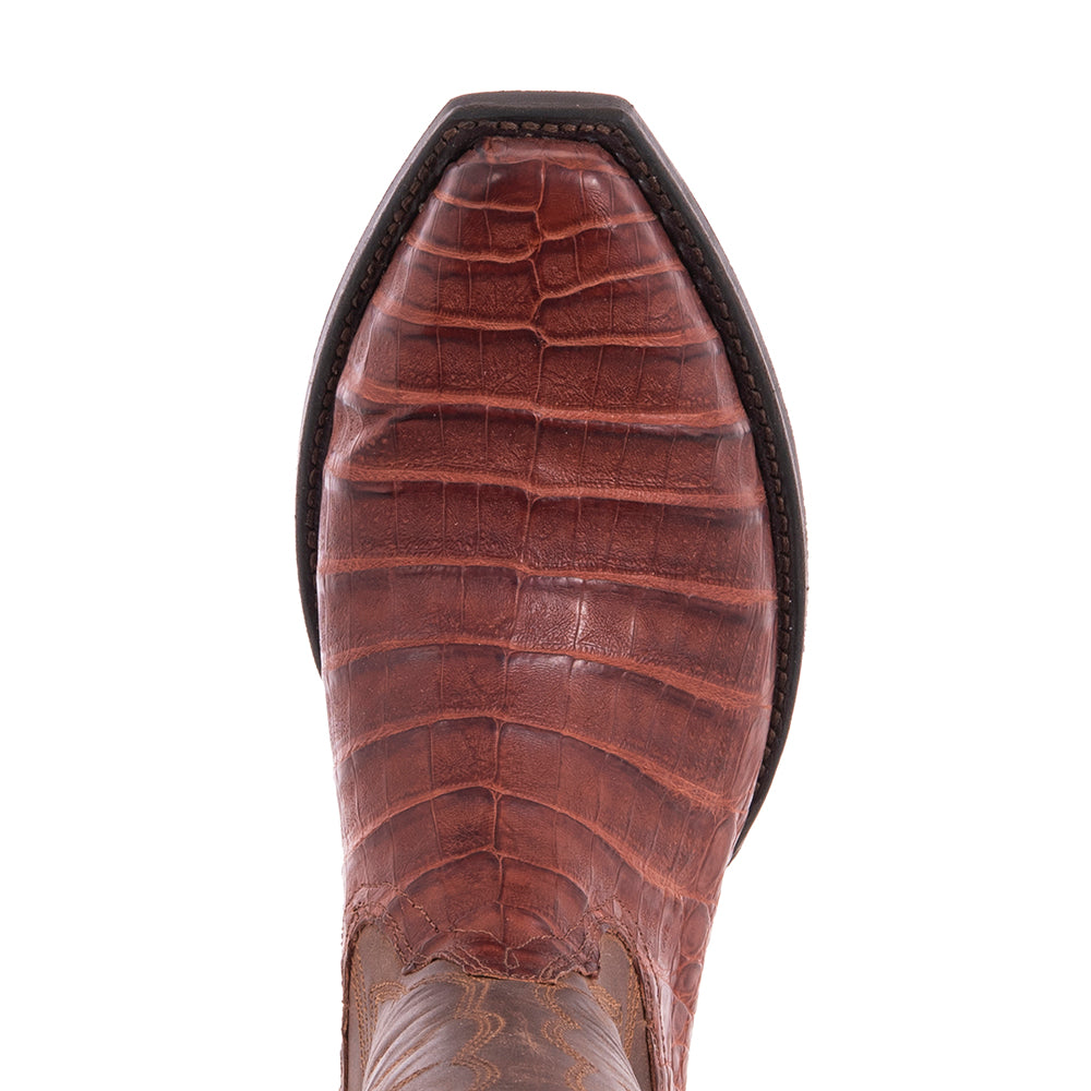 Men's Cowboy 12-2 Raisin Croc/Canella Goat Winn Stitch Mini Vibram