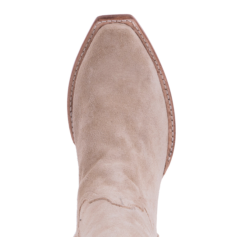 Ladies Cowboy 13-2 Tan RO Covered Side Seam Side Buckstitch