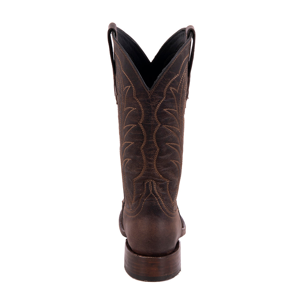 Ladies Cowboy 12-2.5 Tobac Goat Winn Stitch Toe Bug