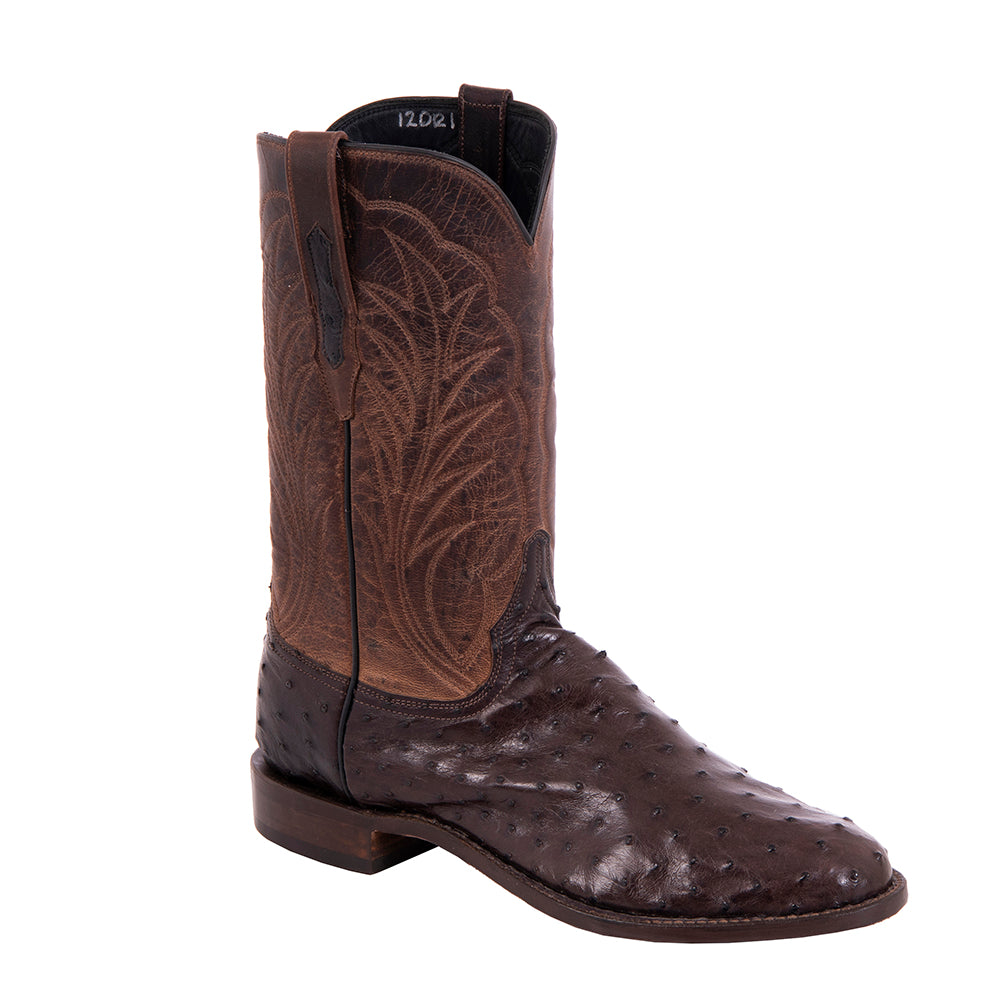 Men's Cowboy 12-2 Nicotine FQ Ostrich/Canella Goat Winn MV Soles