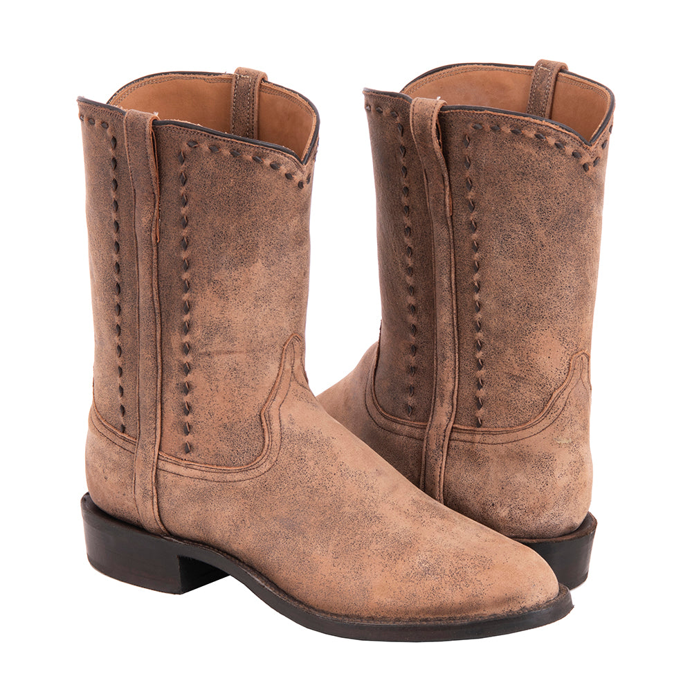 Men's Roper 10-1 Brown Bomber Chocolate Buckstitch