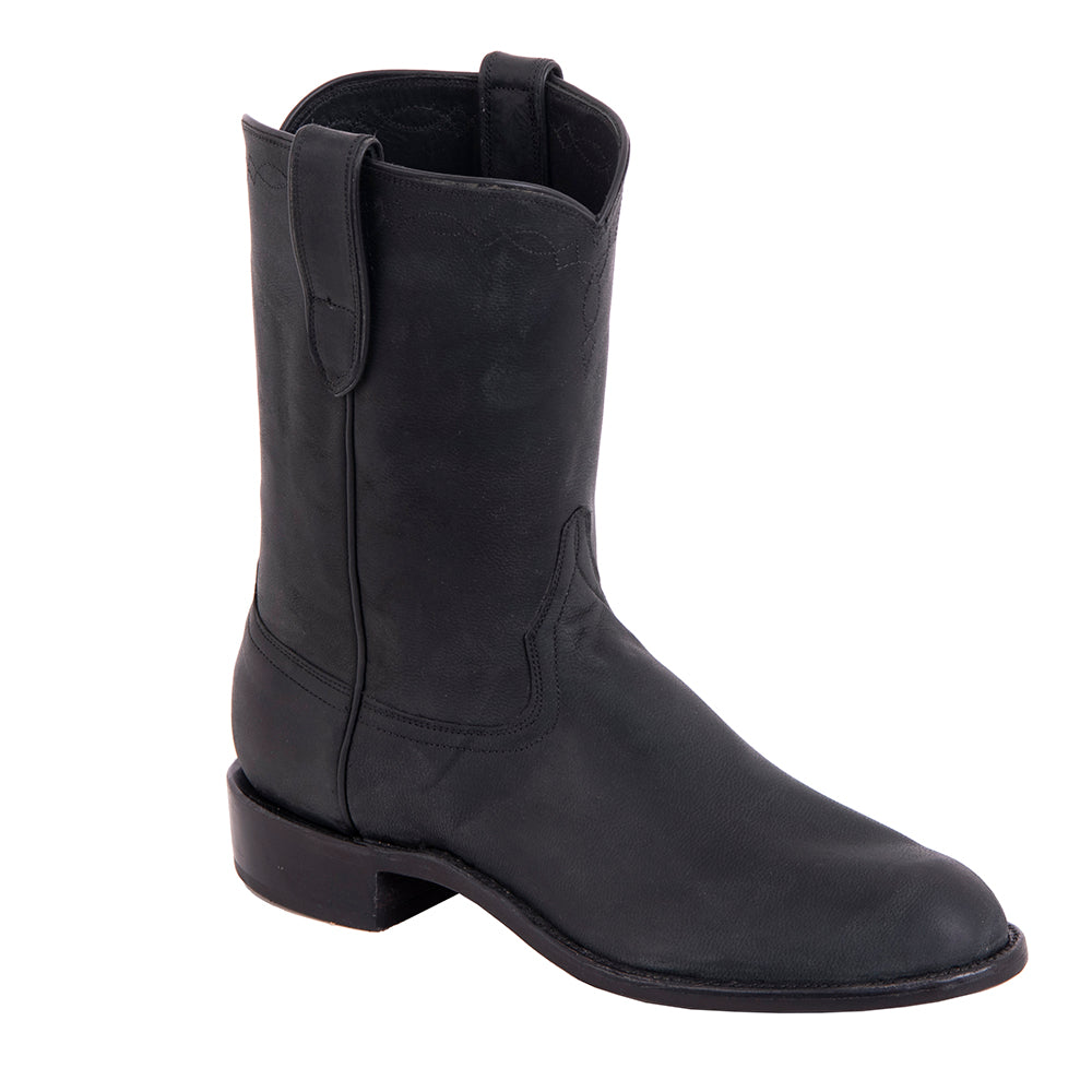 Men's Roper 10-1 Black Mad Dog Goat Wrangler Stitch