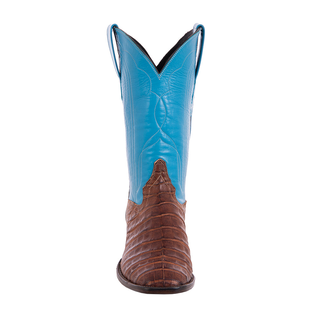 Ladies Cowboy 12-2.5 Cigar PU Caiman Belly/TQ Kid/Mocha Bison