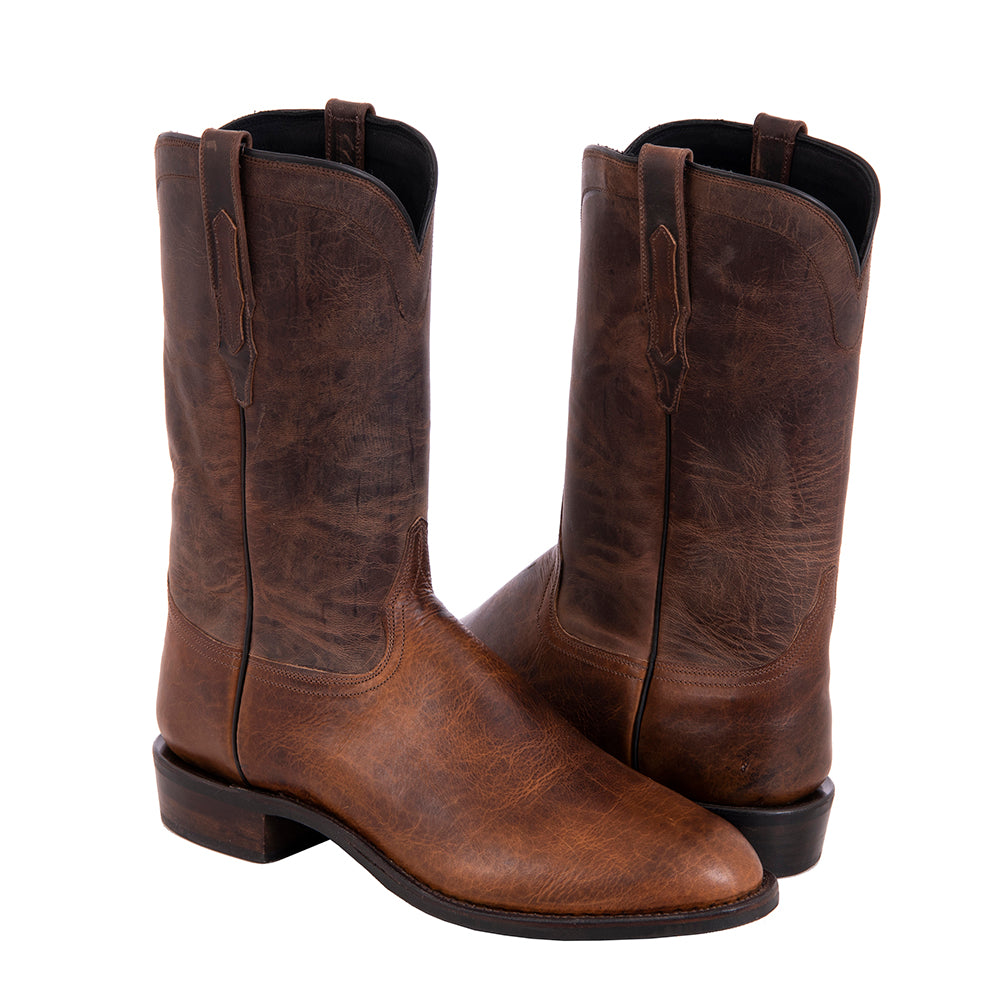 Men's Roper 12-2.5 Saddle Bison/Canella Goat Mini Vibram