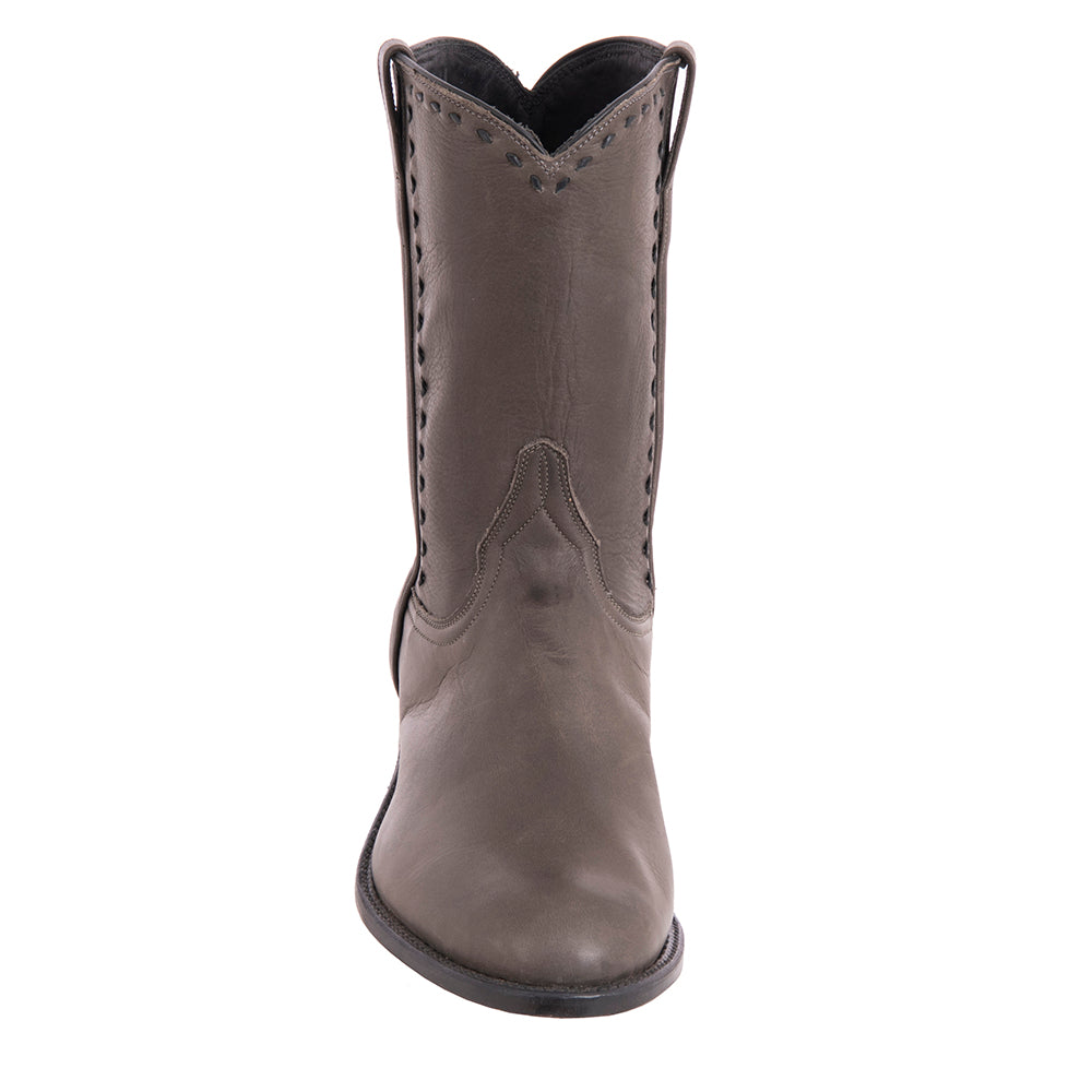 Men's Roper 10-1 Grey Aniline Covered Side Seam Buckstitch