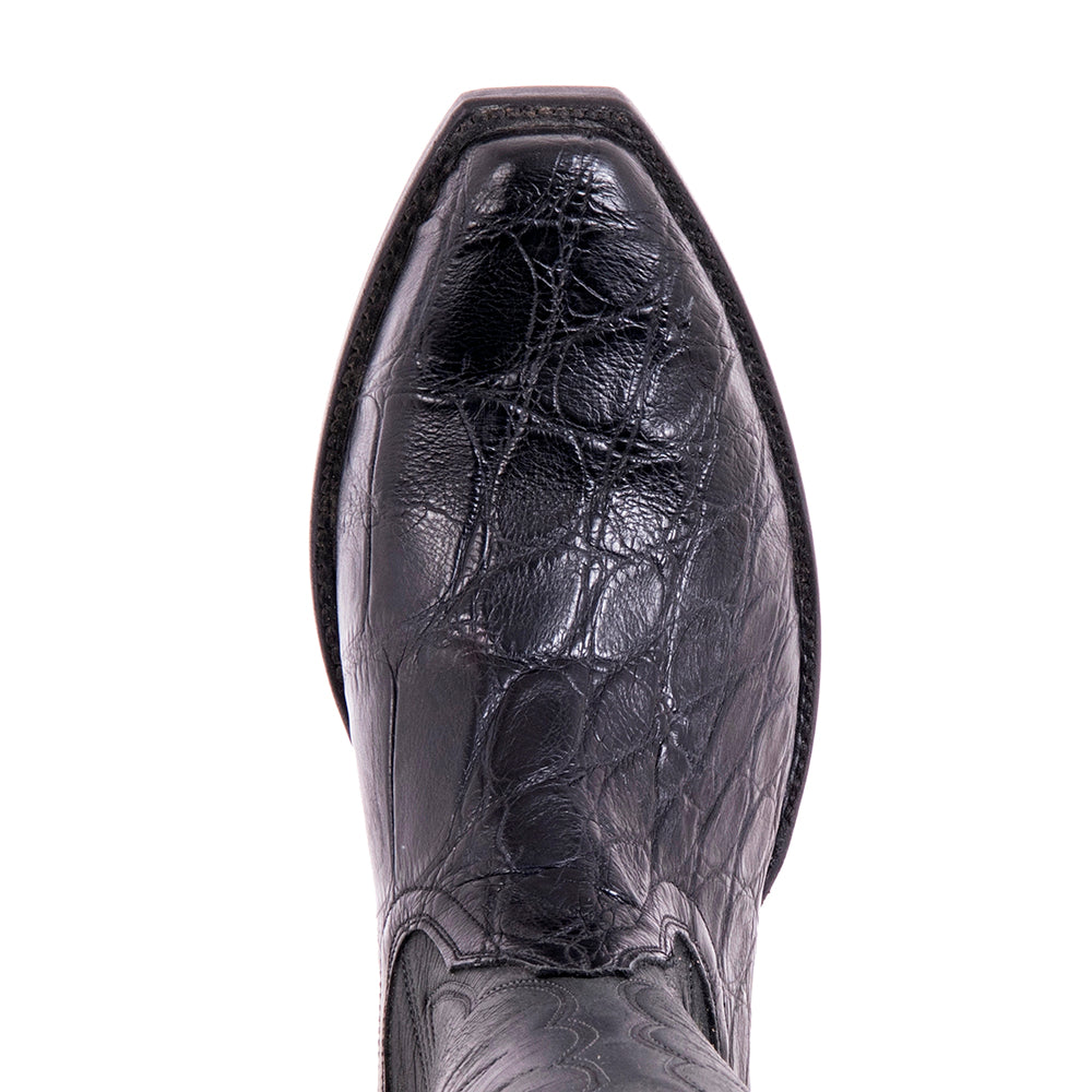 Men's Cowboy 12-2 Black Wild Gator/Black Mad Dog Goat Winn