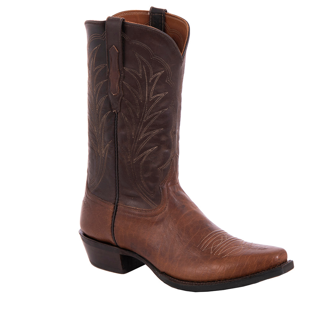 Men's Cowboy 12-2 Bourbon Bison/Tobac Goat Winn Toe Bug Mini Vibram