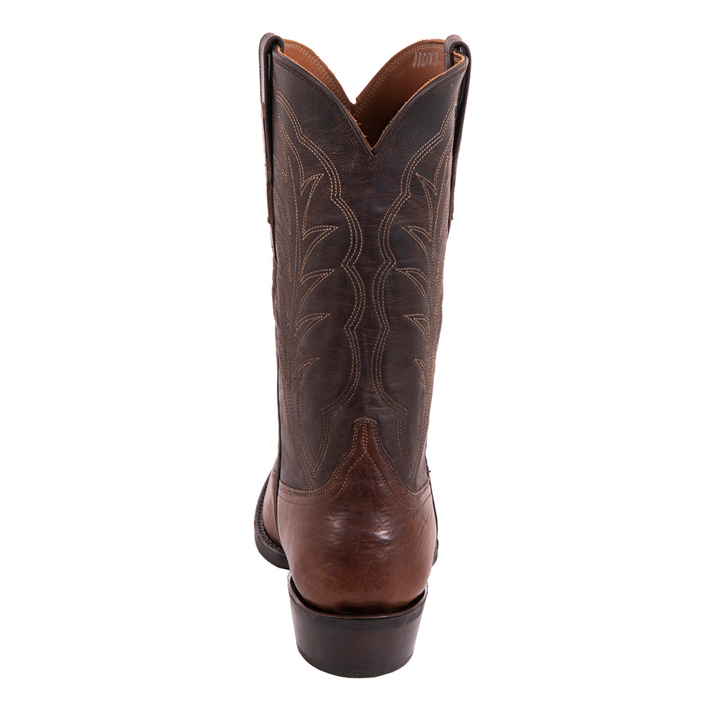 Men's Cowboy 12-2 Bourbon Bison/Tobac Goat Winn Toe Bug Mini Vibram