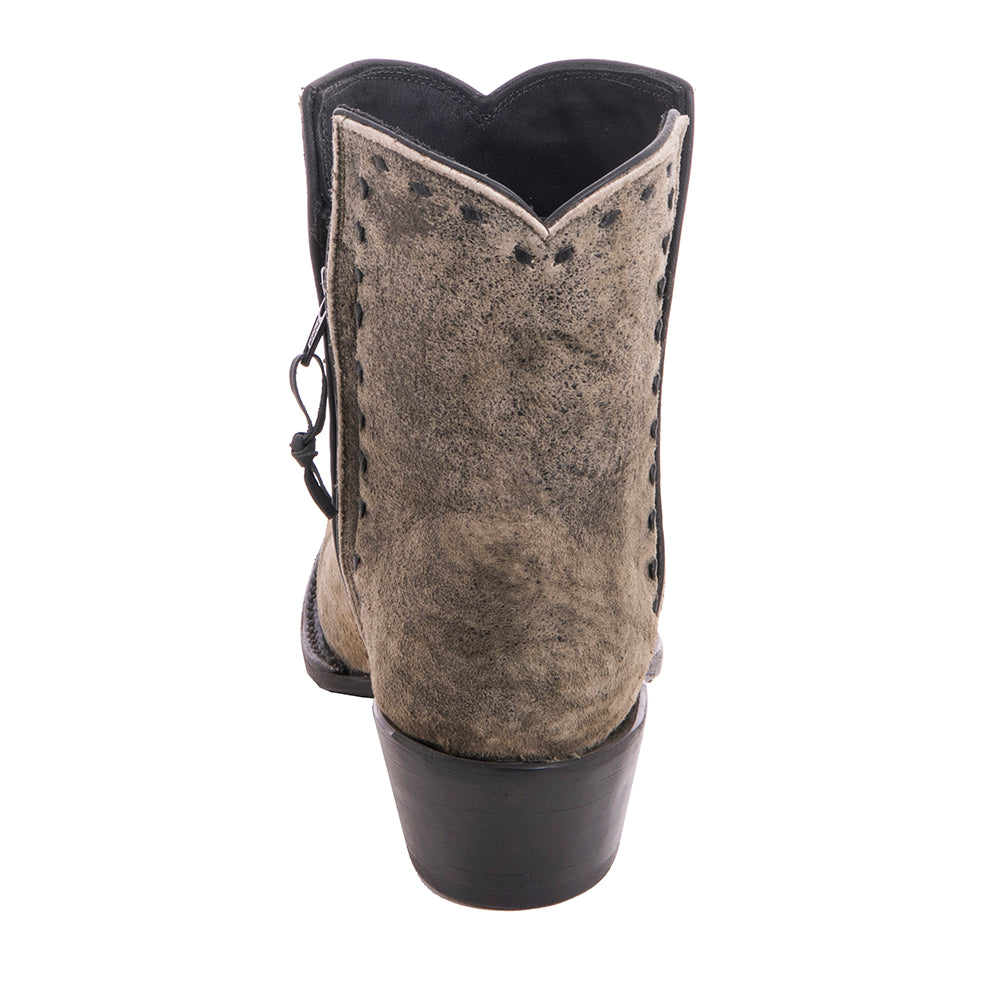 Ladies Short Green Break Goat Black Buckstitch