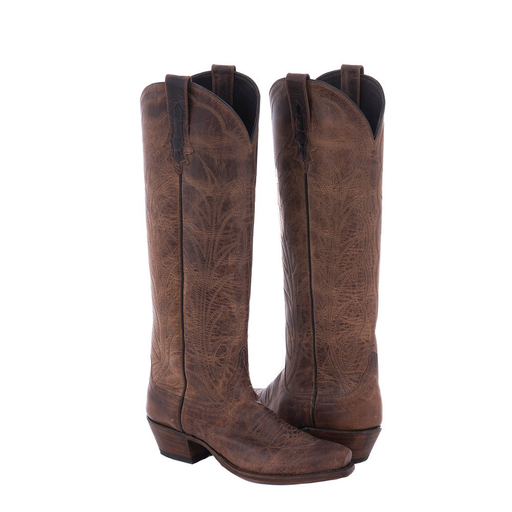 Ladies 17" Canella Goat Winn Toe Bug Cowboy Boot