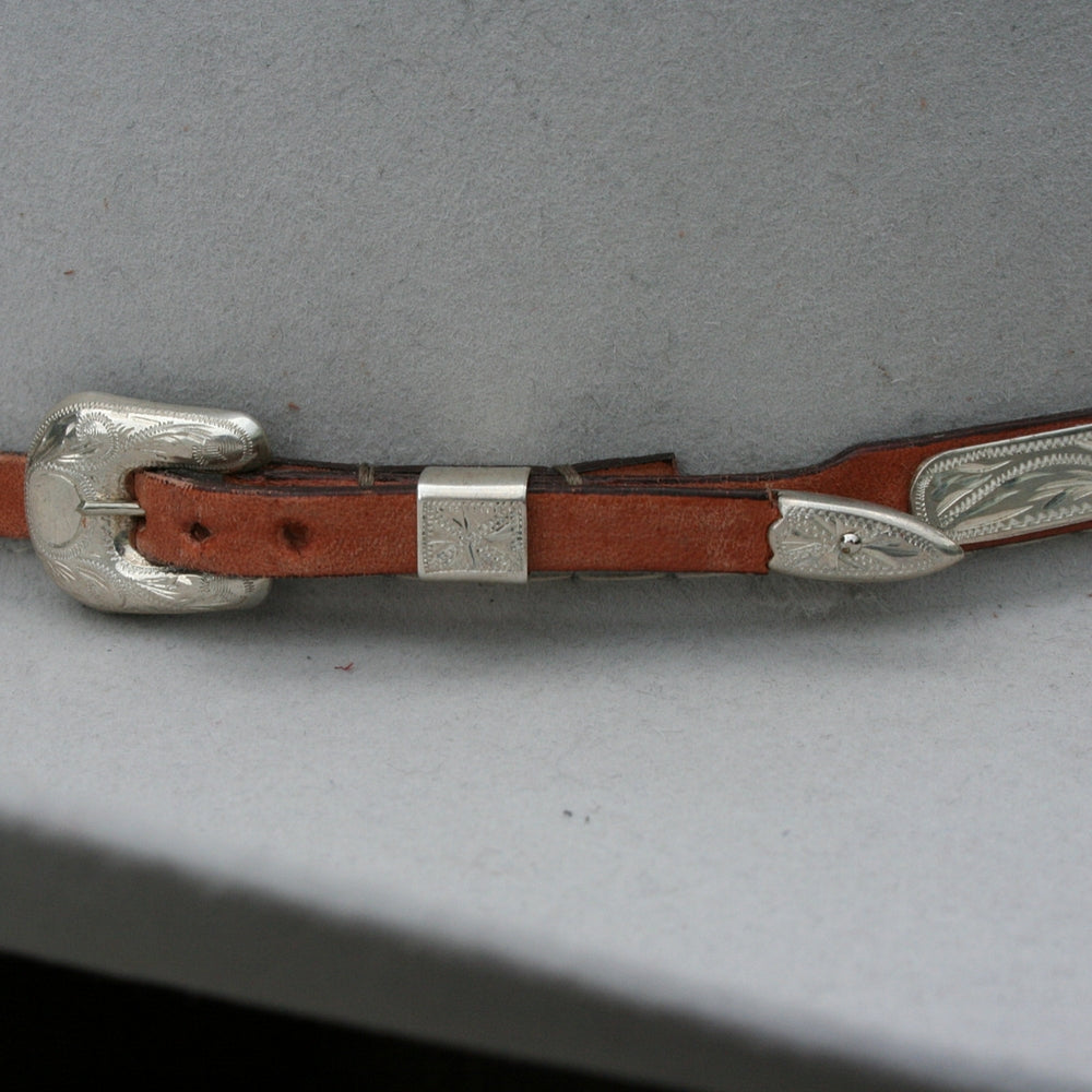 NATURAL MONTIE MONTANA SILVER HATBAND