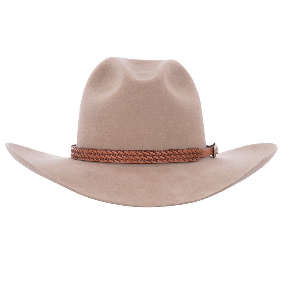 ANTIQUE BROWN WIDE BASKET HATBAND