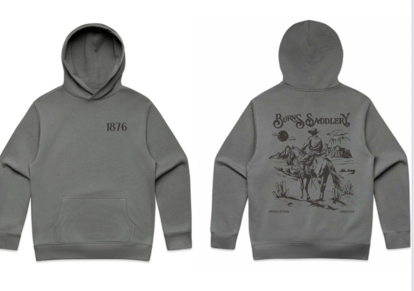 GREY PENDLETON BURNS SADDLERY RILEY LIFESTYLE HOODIE
