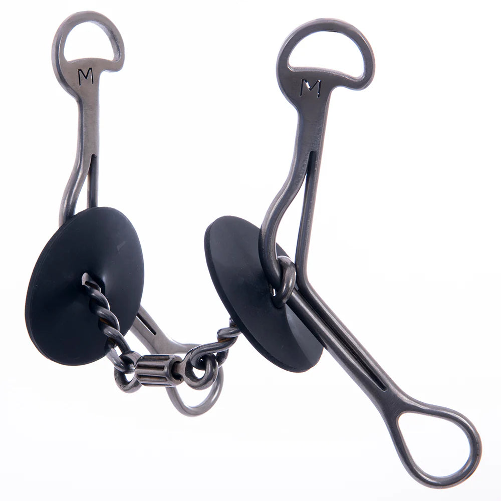 Merrill Bits Medium Gag Twisted Wire Dogbone Roller