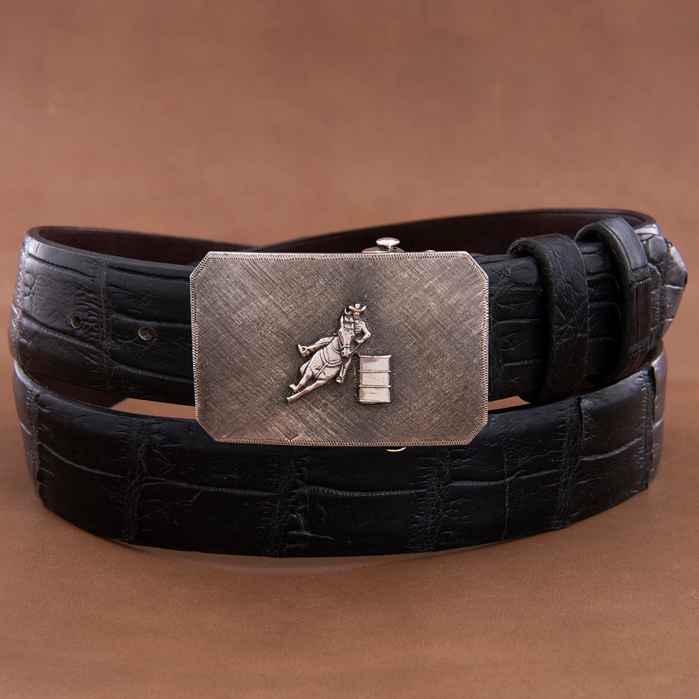 SST MESA CROSSHATCH BUCKLE W/ BARREL RACER