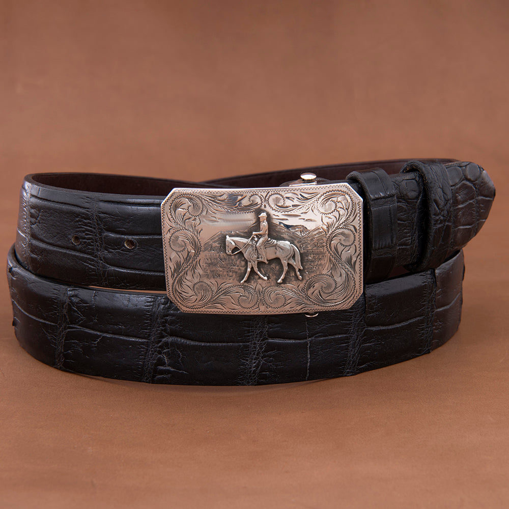 SST Mesa Engraved Buckle w/Rider