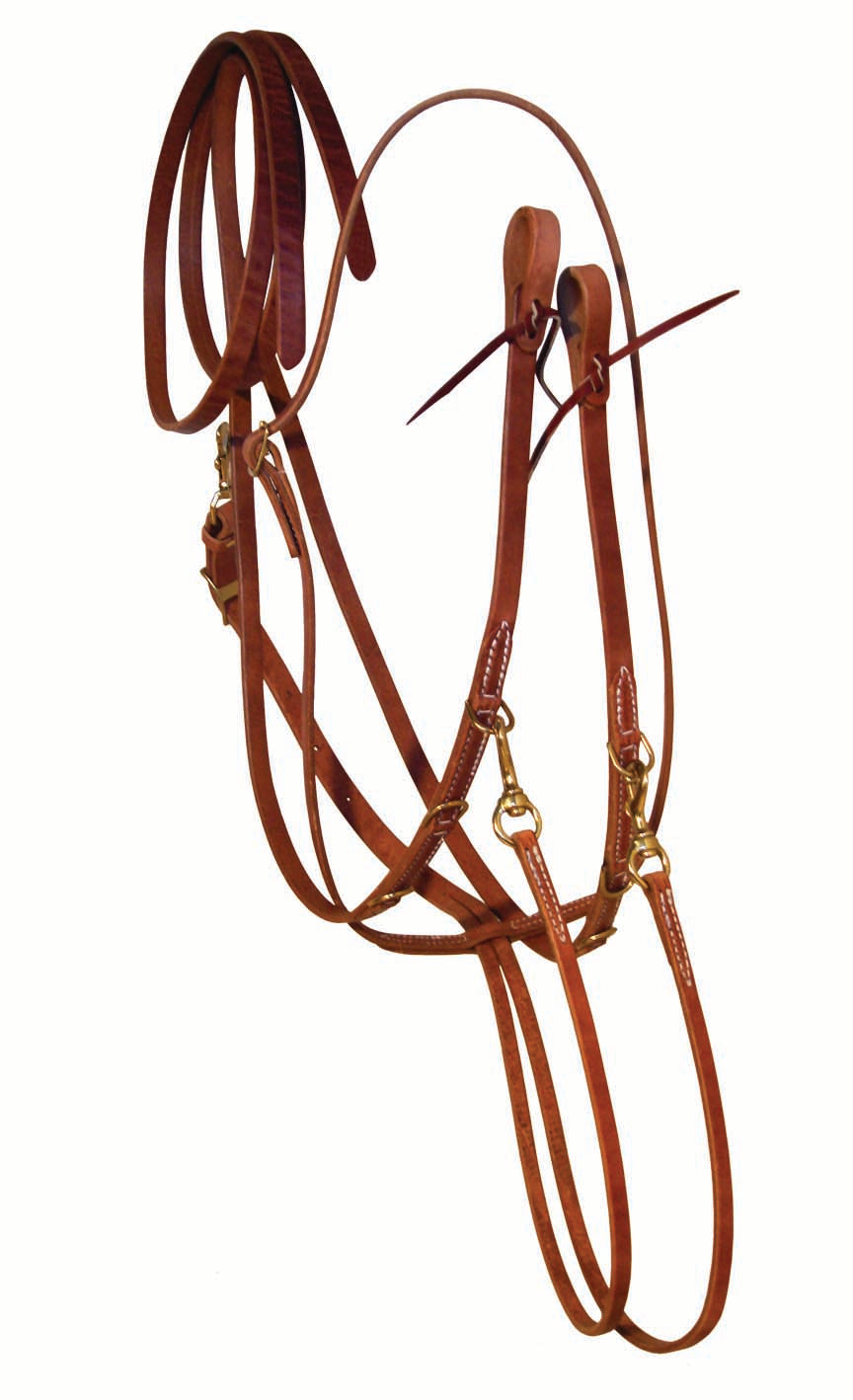 Harness Leather German Martingale Set With Split Reins