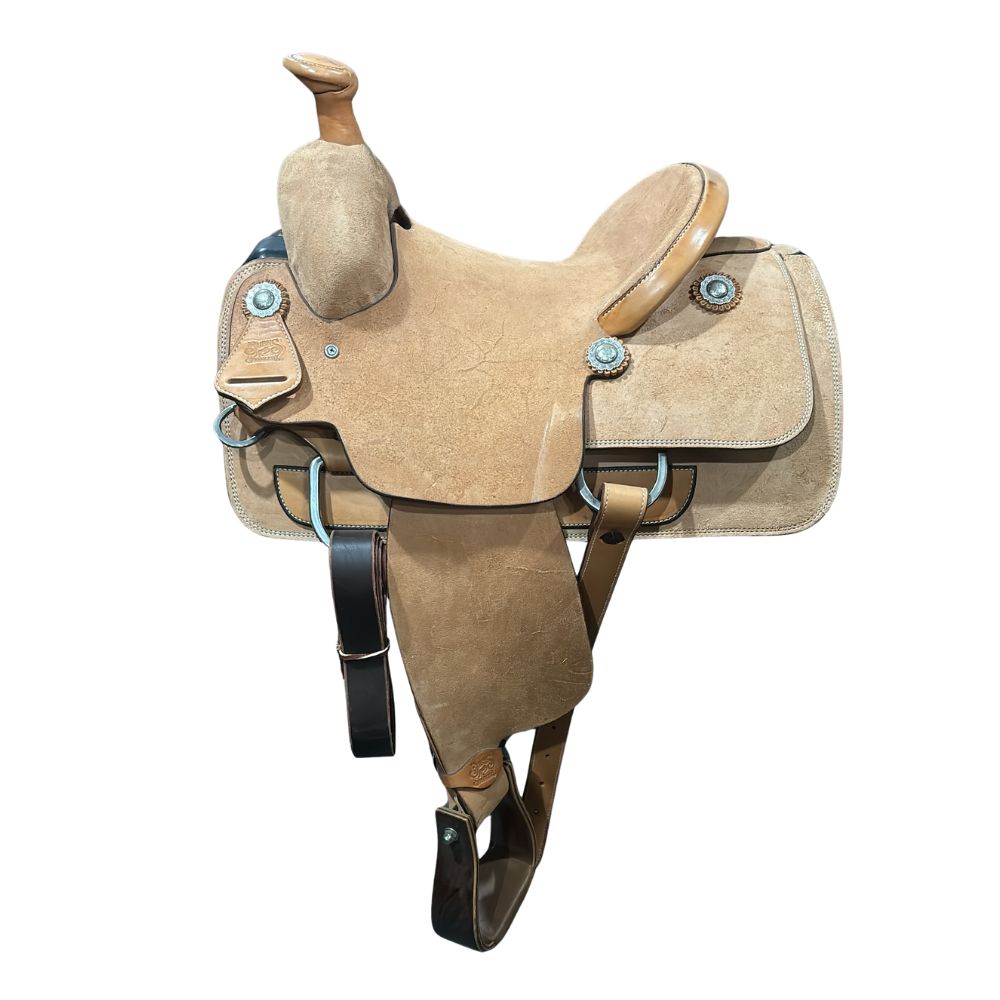 Burns Rope Saddle Russet RO - Conventional Roper - No Tooling