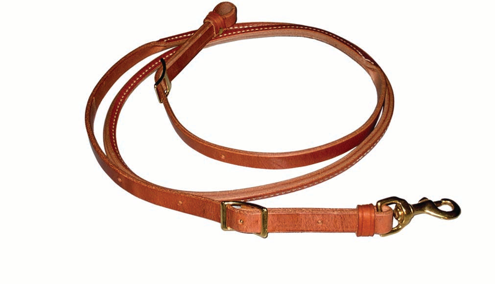 Harness Leather Rolled Center Roper Rein