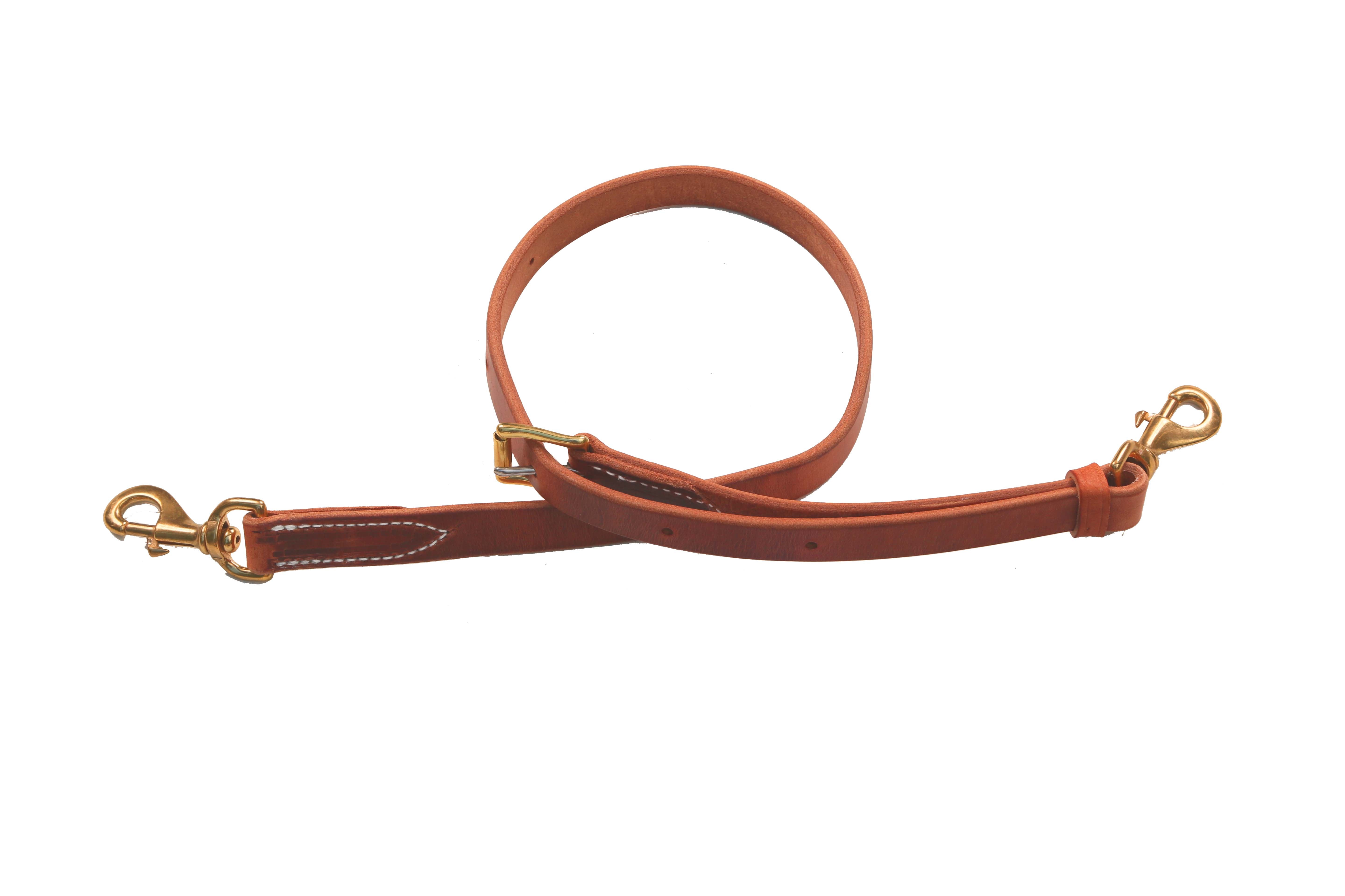 Harness Leather Tie Down Buckle Adjust Brass Hardware 3/4"