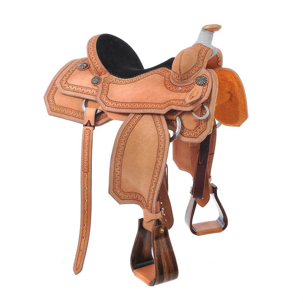 BURNS SADDLERY™ RANCH ROPER SADDLE