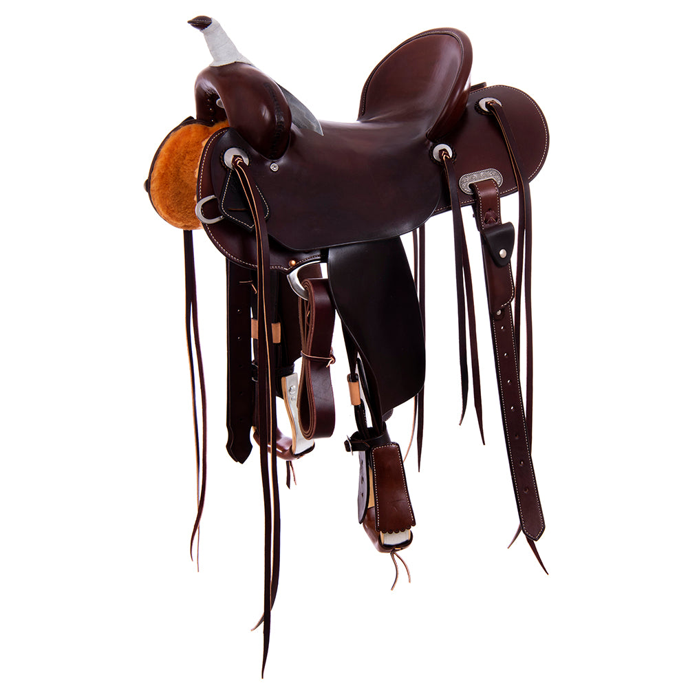 Burns Chocolate SO Trail Saddle - Round - No Tooling - Standard Binding