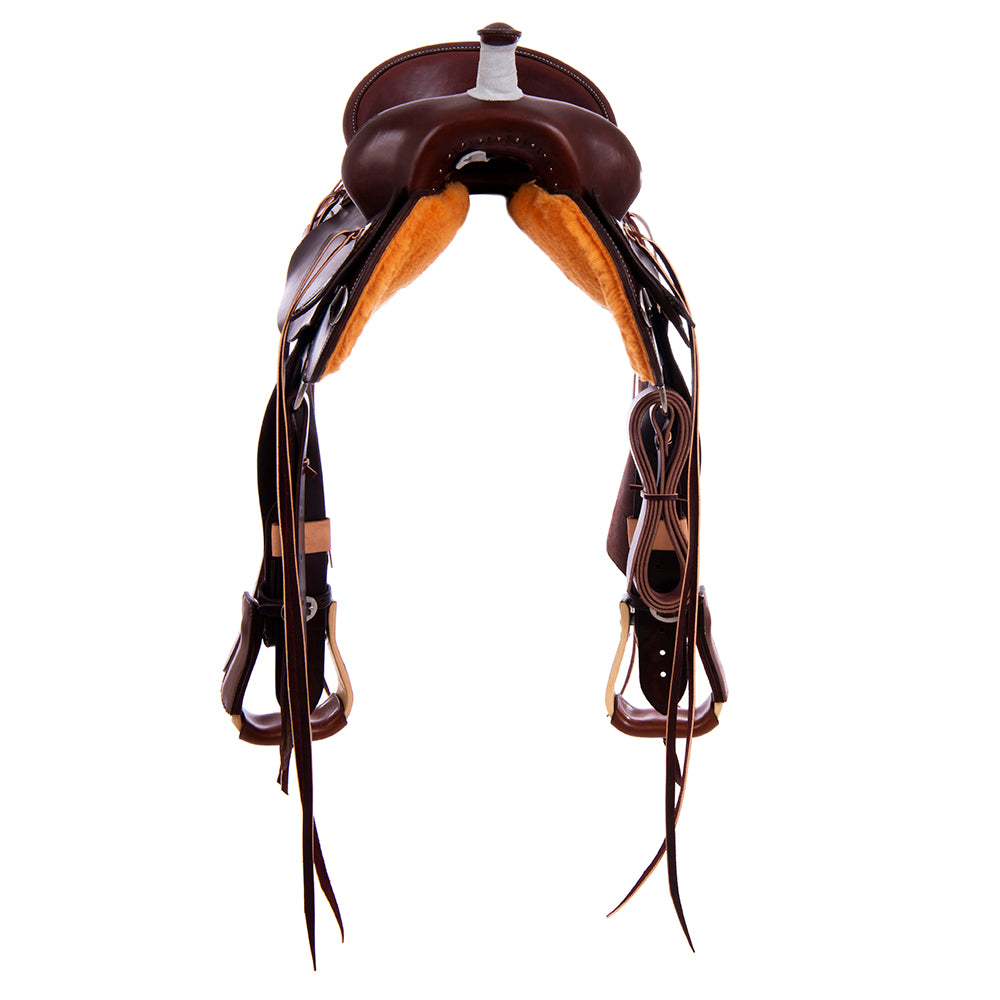 Burns Chocolate SO Trail Saddle - Round - No Tooling - Standard Binding